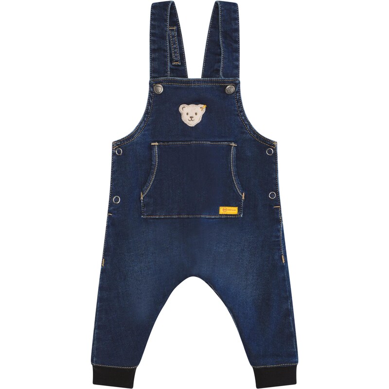 Steiff Collection Nohavice na traky nebielená / indigo / kapučíno 63417459