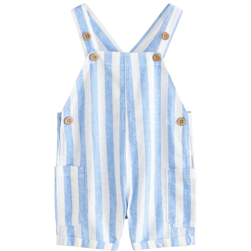 Next Nohavice na traky svetlomodrá / biela 63430389