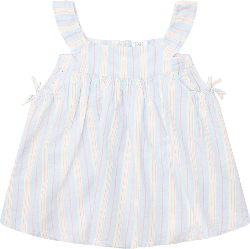 Hust & Claire Šaty Karoline nebesky modrá / lososová / šedobiela 63417216