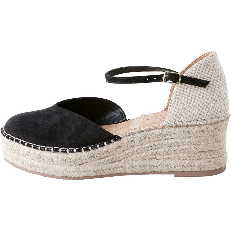 Next Espadrilky svetlosivá / čierna 63427875
