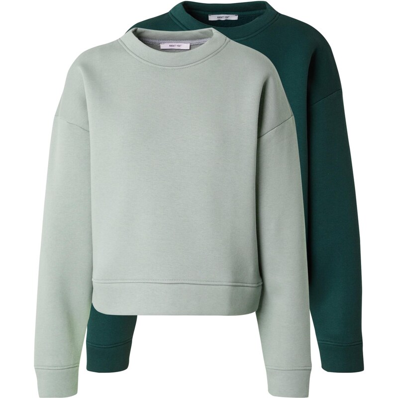 ABOUT YOU Mikina Daniela mätová / tmavozelená 64970735