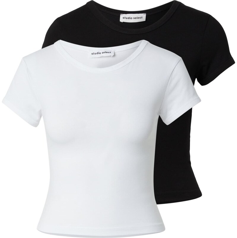 studioselect Tričko Inga čierna / biela 64339246