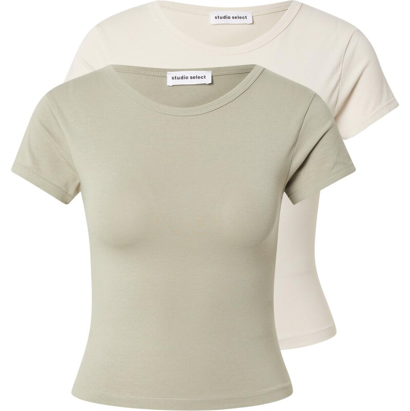 studioselect Tričko Inga béžová / svetlozelená 64045313