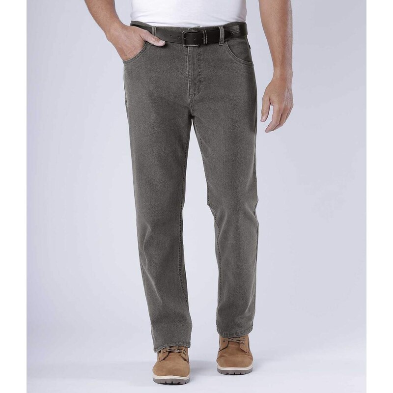 Sivé strečové rifle Regular Atlas For Men Sivá 53918691