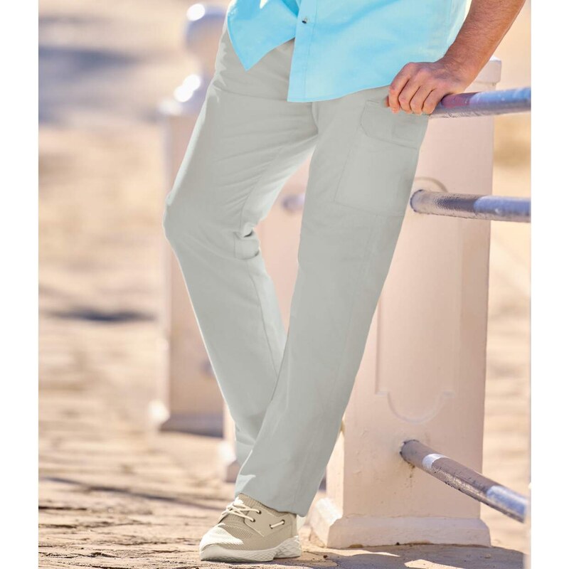 Kapsáčové plátenné nohavice Atlas For Men Sivá 63417836