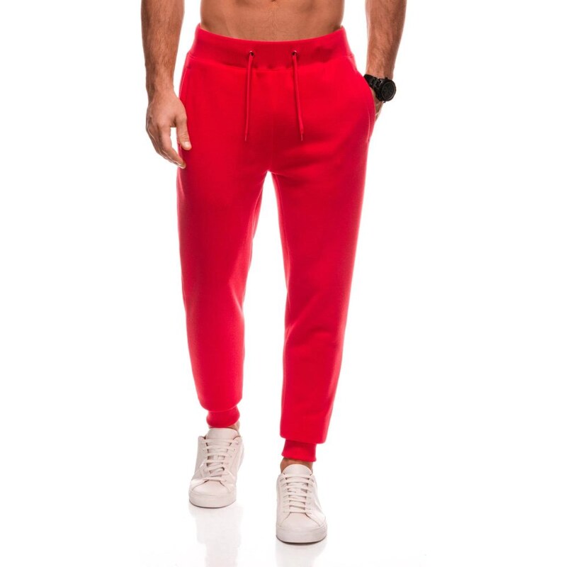 Inny Neobyčajné červené tepláky V4 PABS-0108 63422105