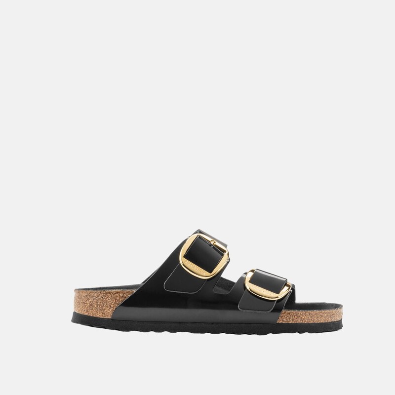 Čierne Regular Šľapky Birkenstock Arizona Big Buckle High Shine 65279066