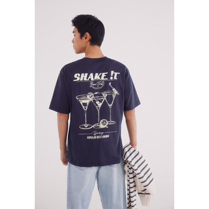 SPRINGFIELD Pánske potlačové tričko Shake It 63423200