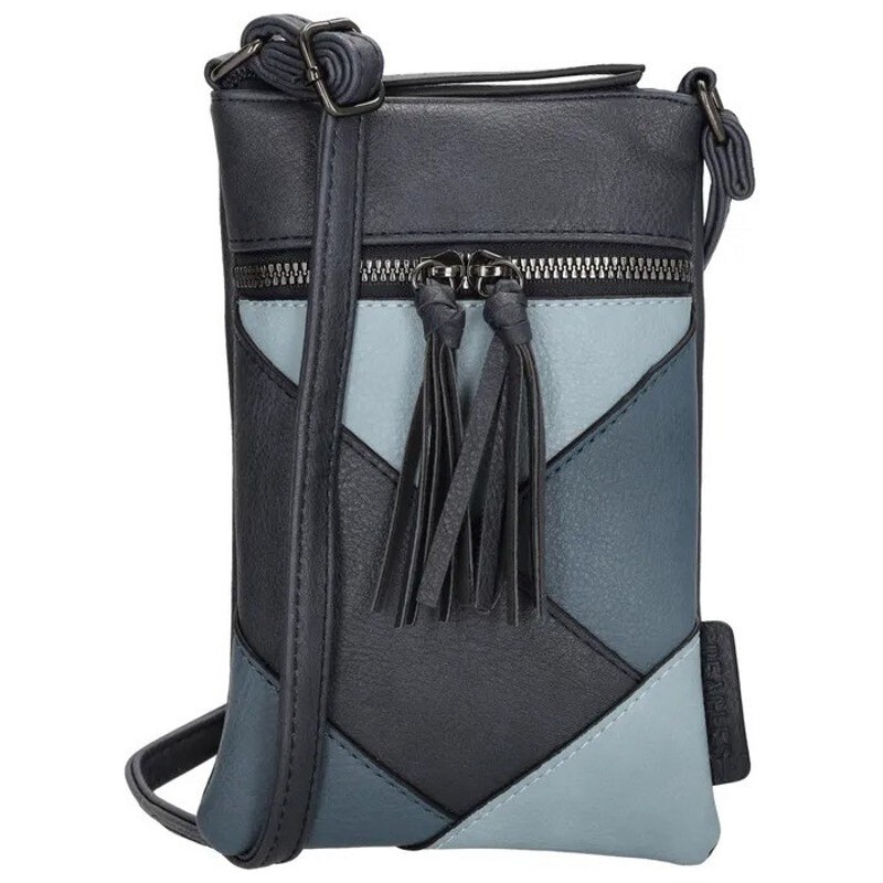 Beagles Modrá kožená kabelka na mobil Zaffira 63425457