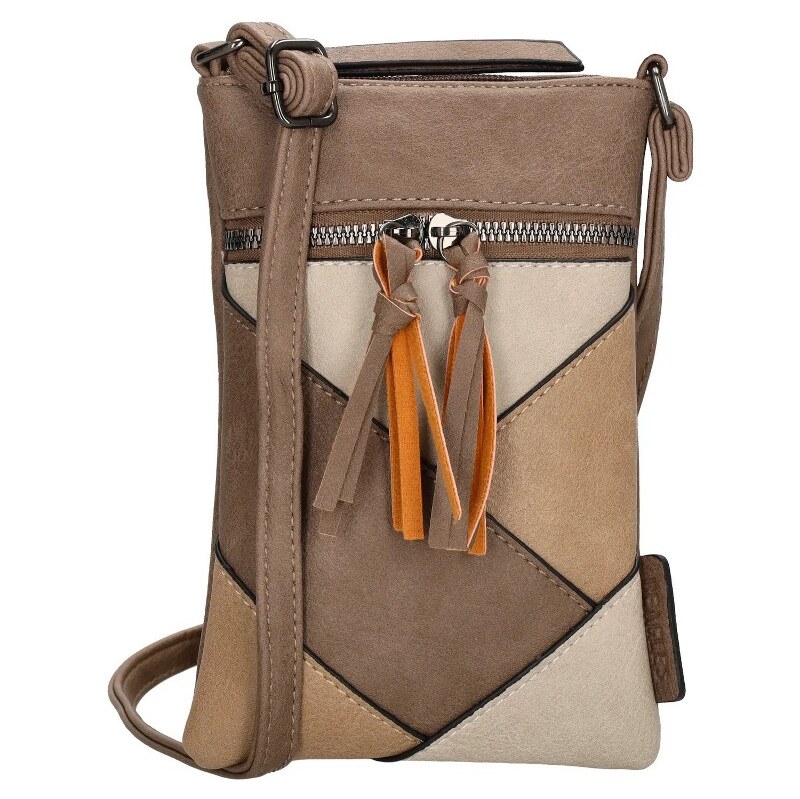 Beagles Hnedá kožená kabelka na mobil Zaffira 63425459