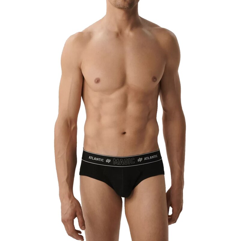 Atlantic Pánske slipy 1581 black 63425839