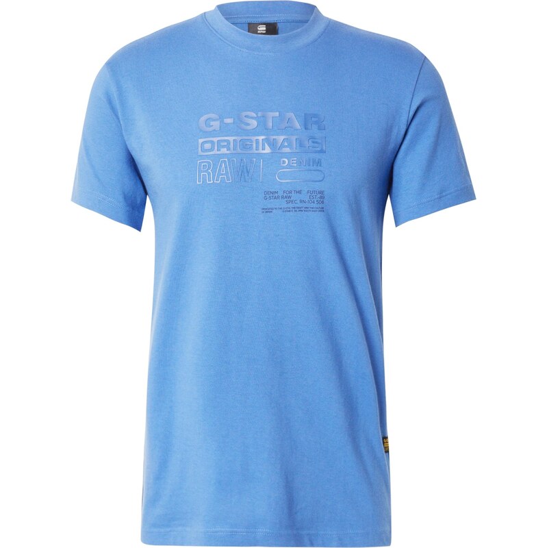 G-STAR Tričko nebesky modrá 63428094