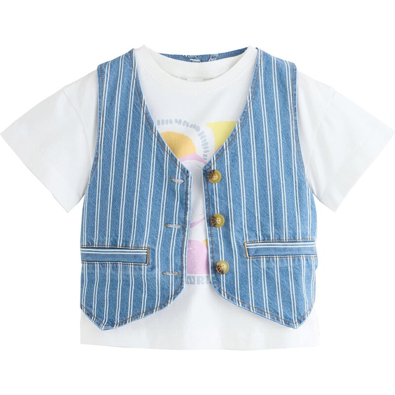 Next Set modrá denim / karí / orchideová / biela 64565432