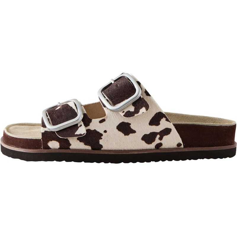 Next Šľapky hnedá / biela 65649257