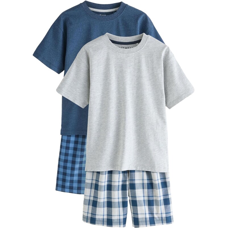 Next Pyžamo námornícka modrá / azúrová / svetlosivá / biela 63427893