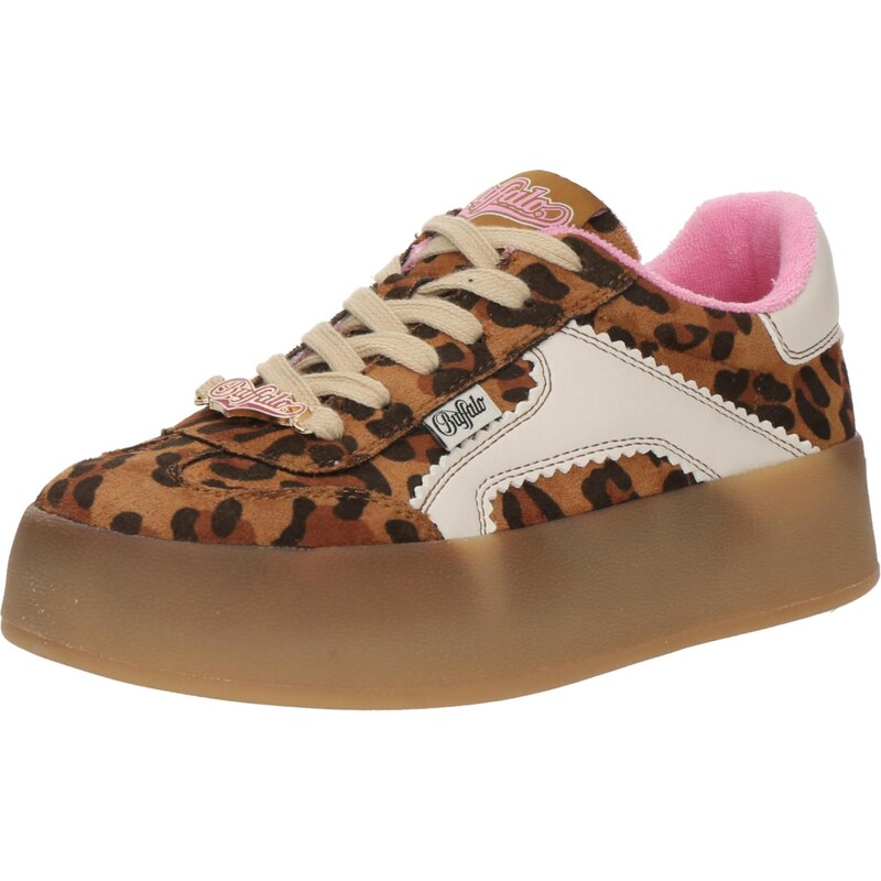 BUFFALO Nízke tenisky hnedá / karamelová / čierna / biela 63428076