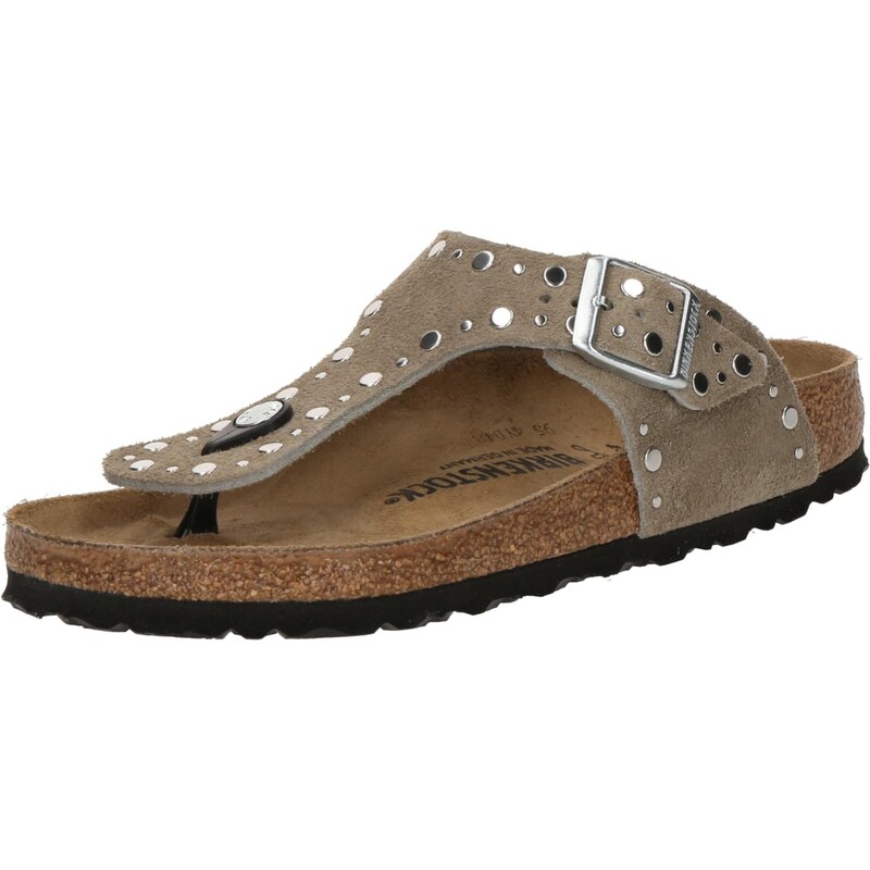 BIRKENSTOCK Žabky Gizeh Rivet tmavošedá 63428059