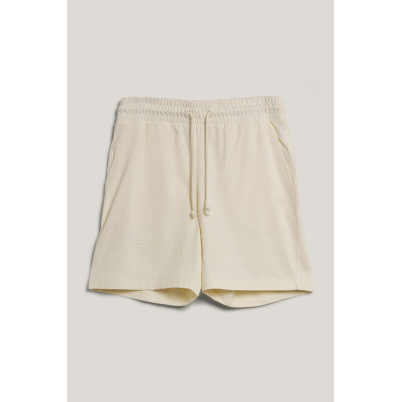 TEPLÁKOVÉ ŠORTKY GANT TEXTURE SHORTS CREAM 63426138