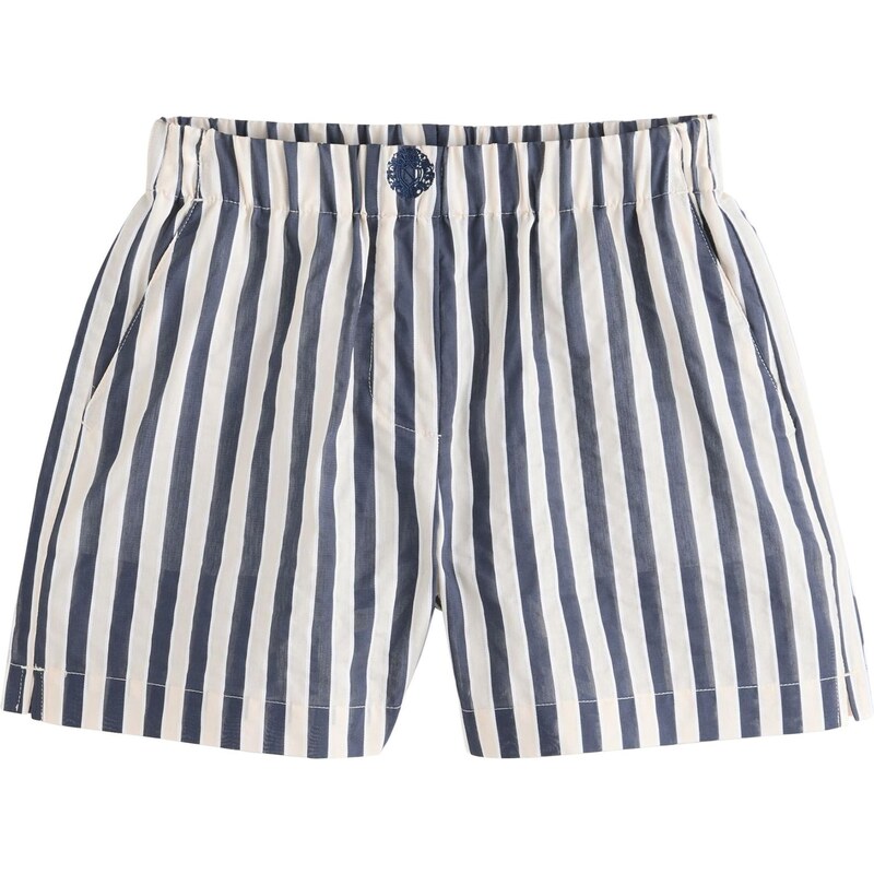 Next Nohavice námornícka modrá / šedobiela 65875497