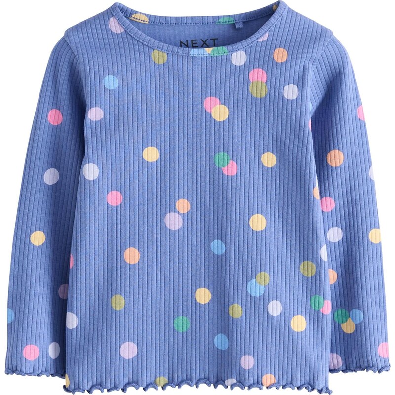 Next Tričko gerippt modrá / žltá / fialová / ružová 64512853