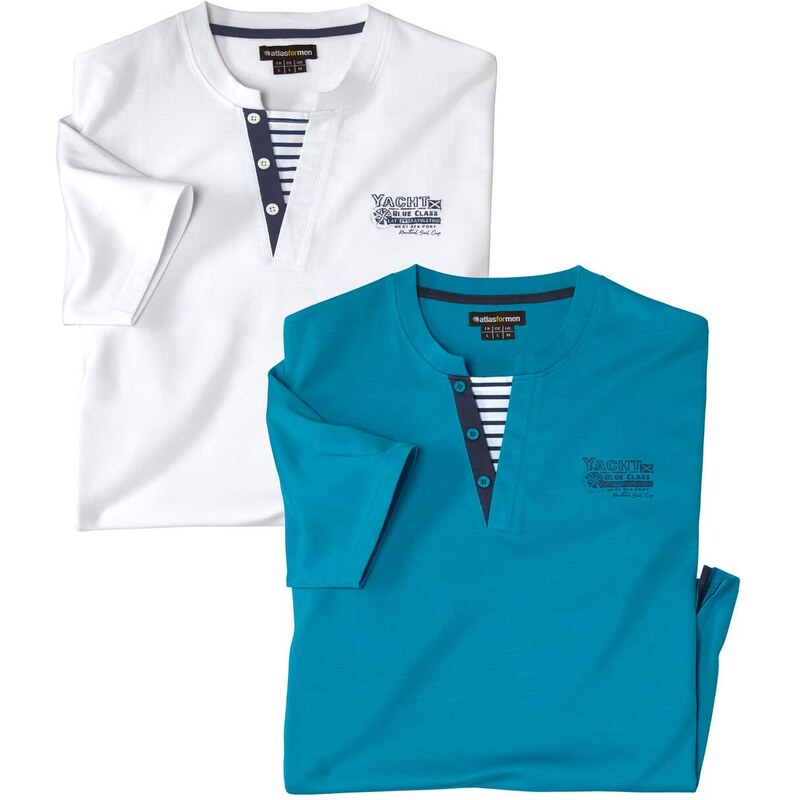 Sada 2 tričiek Palm Club Atlas For Men Modrá 63428865