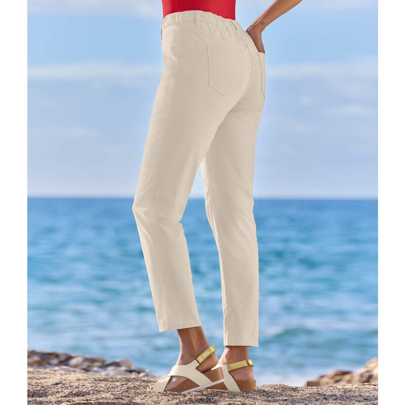 Béžové nohavicové legíny Atlas For Men Béžová 63428874