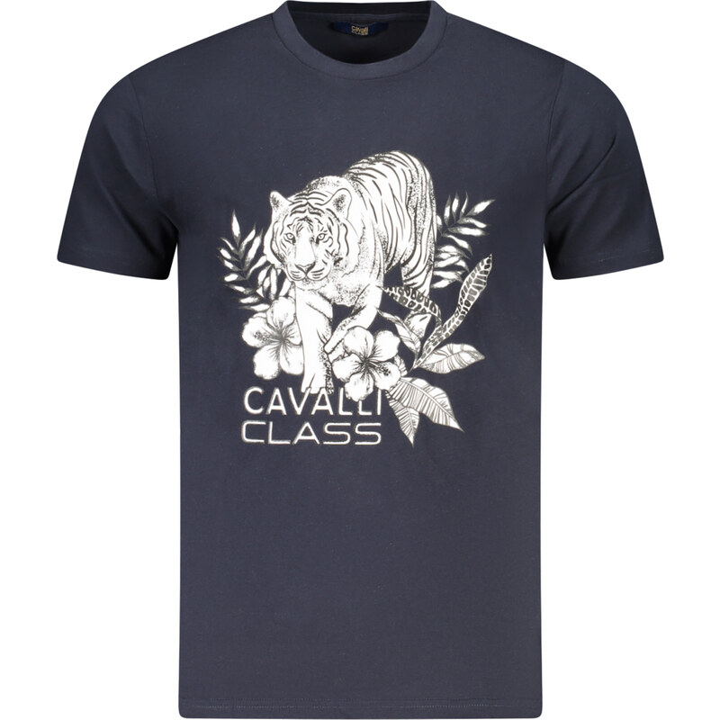 CAVALLI CLASS pánske tričko s krátkym rukávom modré 64704869