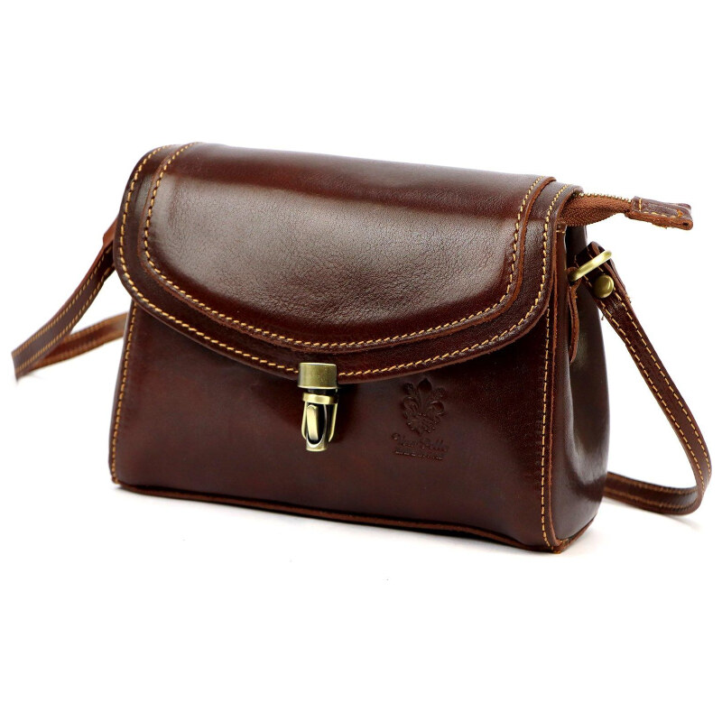 Kožená kabelka Florence hnedá KZ55135 62468787