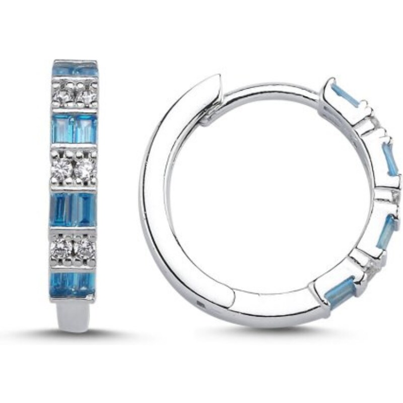 Olivie Stříbrné náušnice AQUAMARINE 9536 64818332