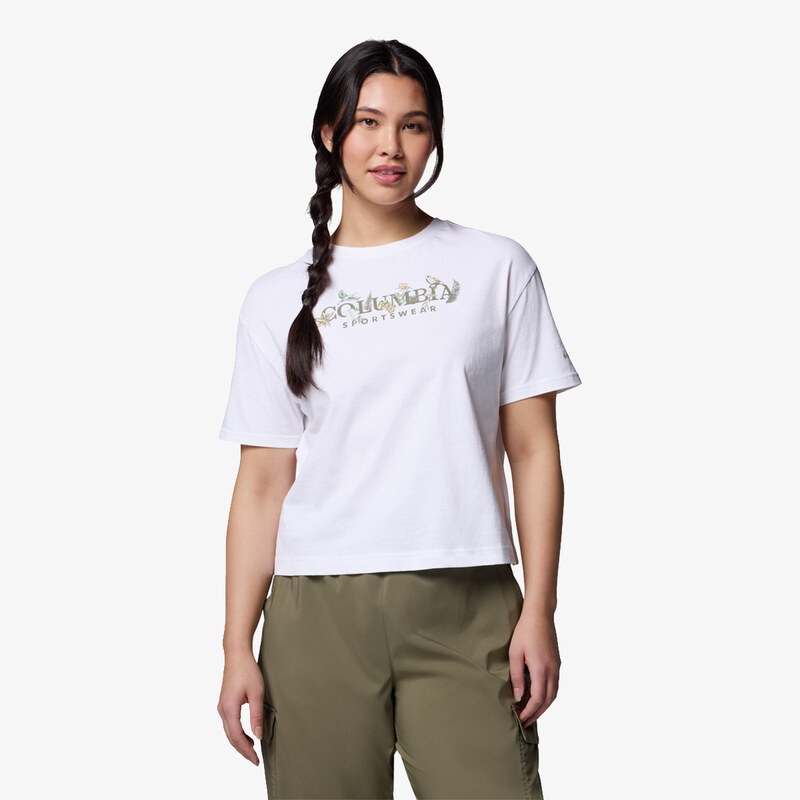 Columbia Rolling Bend Graphic Relaxed Crop SS XS 63488031