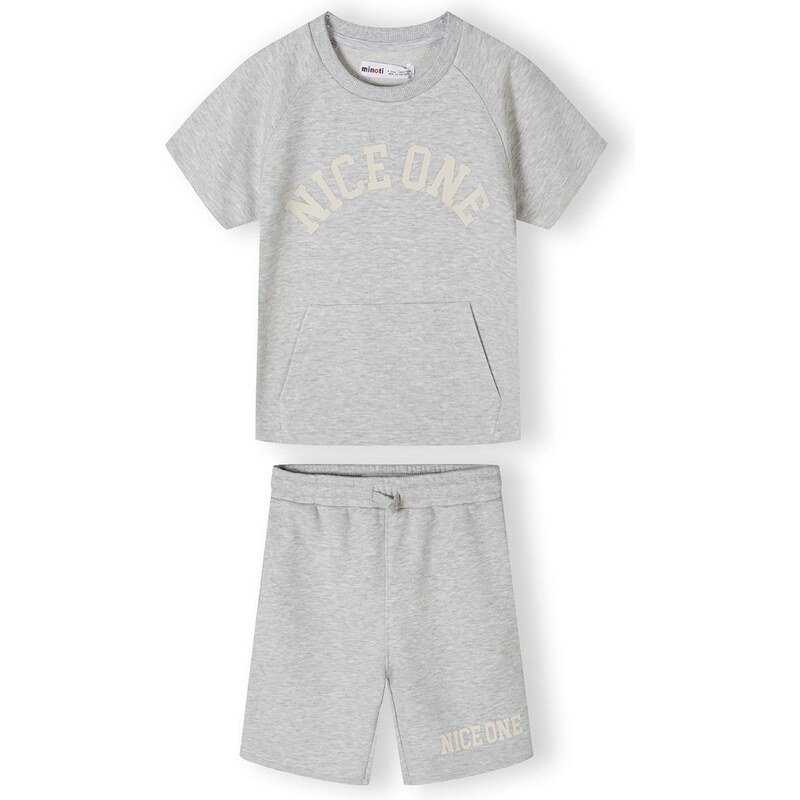 MINOTI Set sivá / biela ako vlna 65878093