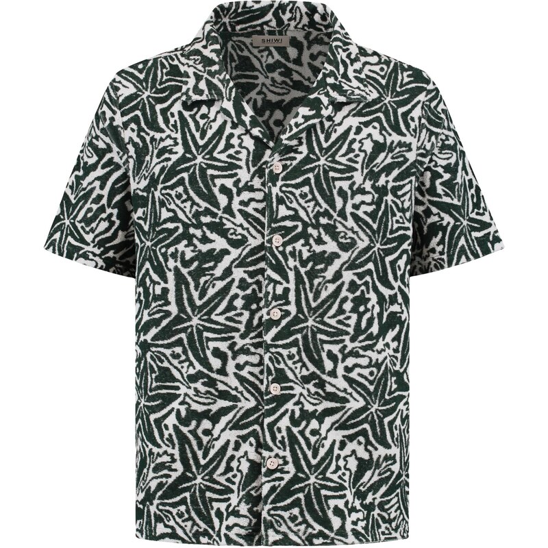 Shiwi Košeľa Ted Starfish tmavozelená / biela 63430666