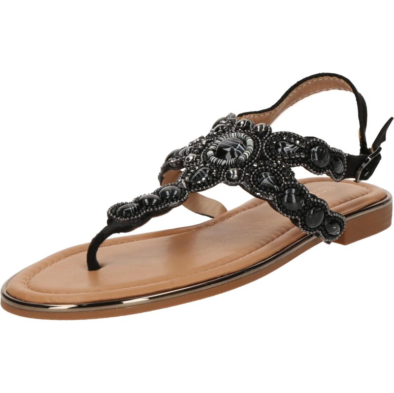 ABOUT YOU Žabky Nahla čierna 63514014