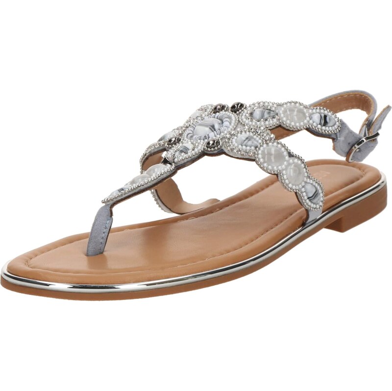 ABOUT YOU Žabky Nahla čadičová / biela 63514015