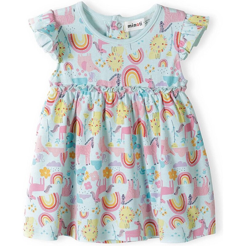 MINOTI Šaty svetlomodrá / žltá / ružová 63724270