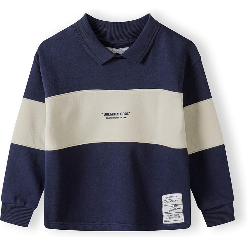 MINOTI Mikina béžová / tmavomodrá 65651490