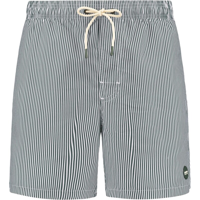 Shiwi Plavecké šortky Mike tmavozelená / biela 63430682