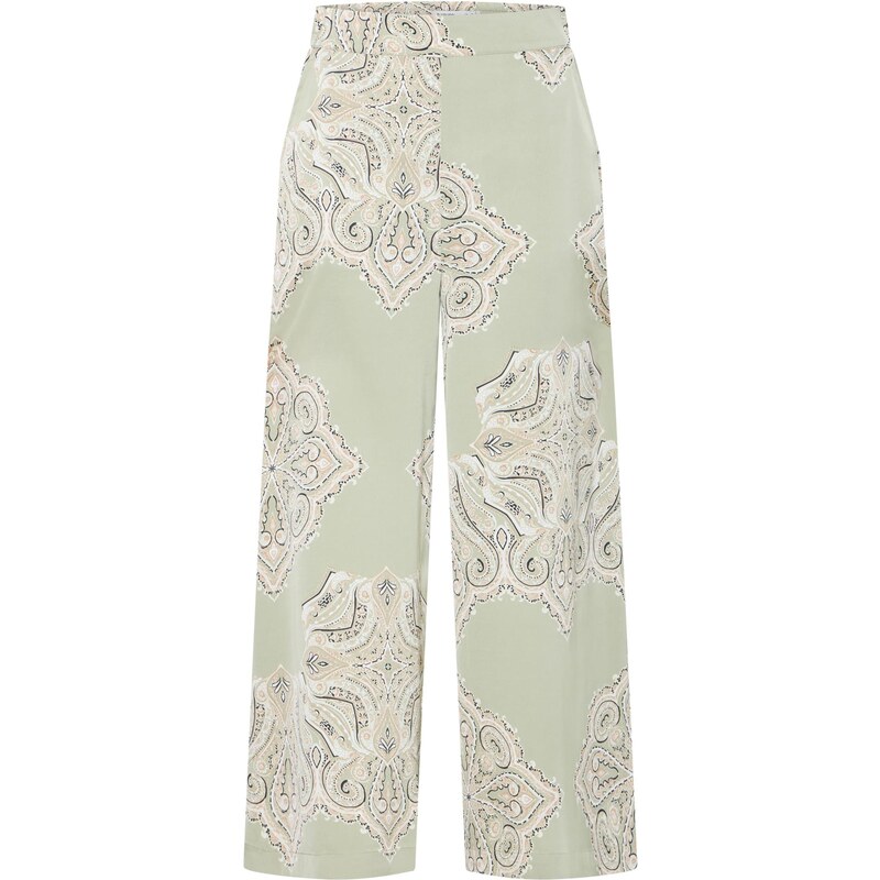 b.young Nohavice BYJANNIKE béžová / nebielená / pastelovo zelená / 63430697