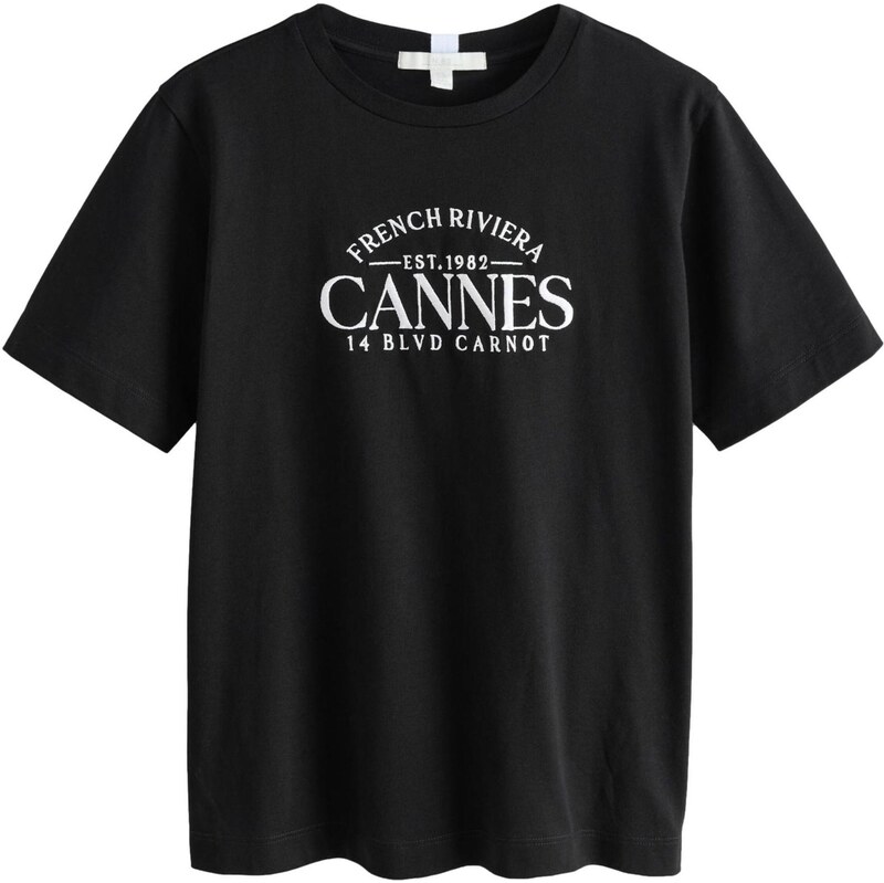 Next Tričko čierna / biela 65650067