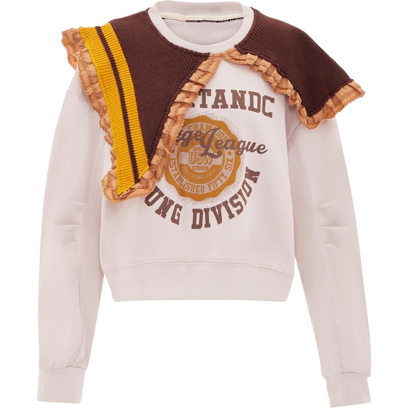 HOMEBASE Mikina béžová / hnedá / žltá 65870704