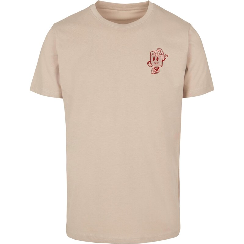 Mister Tee Tričko Negroni Please piesková / červená melírovaná 65873844