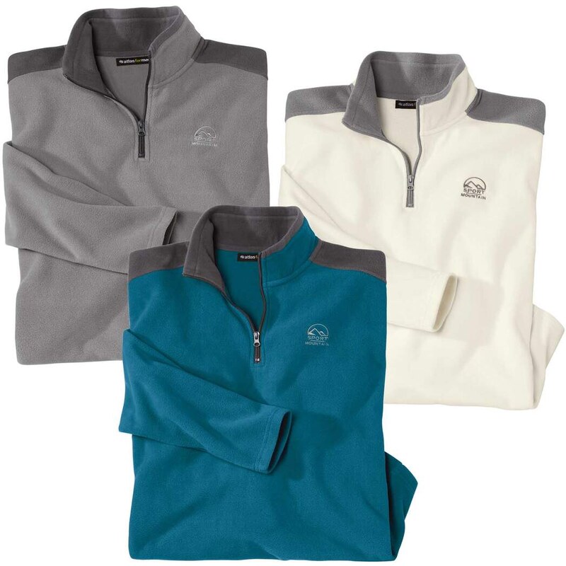 Sada 3 mikín z mikroflísu X-TREM Atlas For Men Modrá 67614710