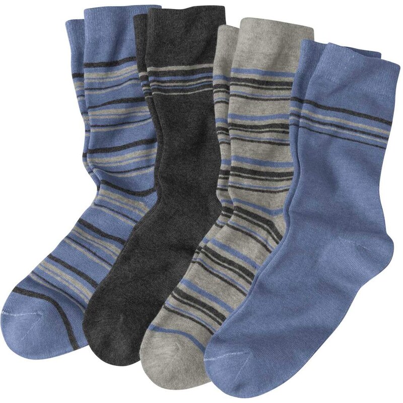 Sada 4 párov ponožiek Fantázia Atlas For Men Sivá 67125728