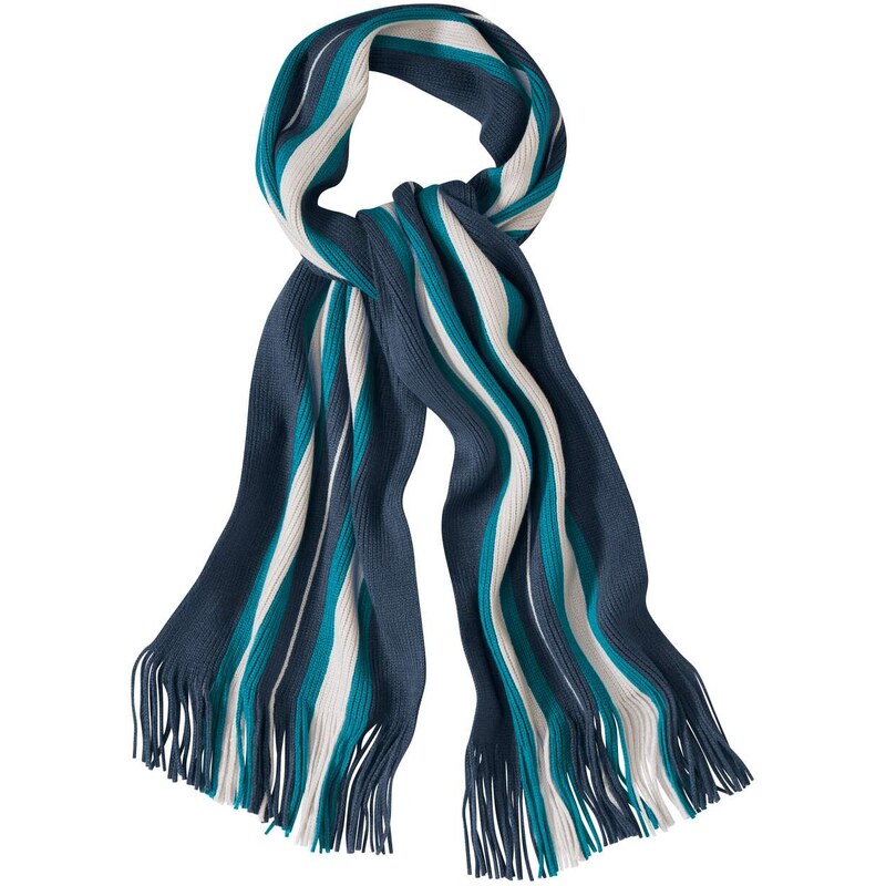 Prúžkovaný pletený šál Atlas For Men Pruhovaná 61681681
