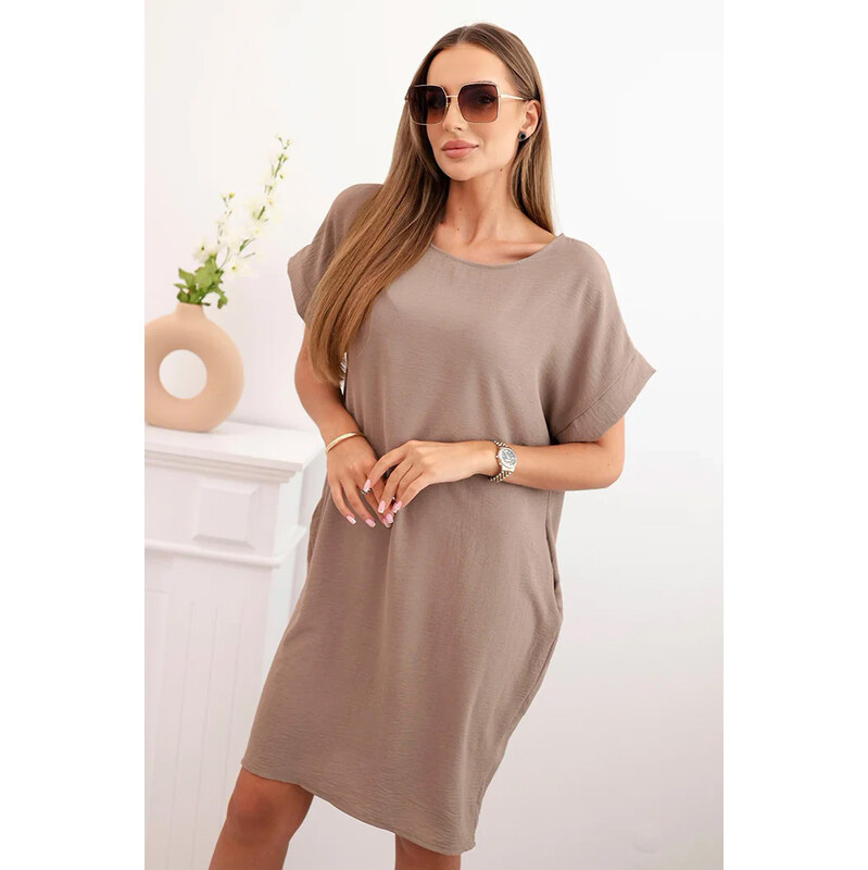 Fashionweek Dámske šaty s vreckami ľahké a vzdušne K5954 63433157