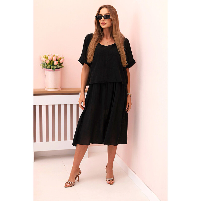 Fashionweek Dámske bavlnené šaty voľného strihu K2055 63433165