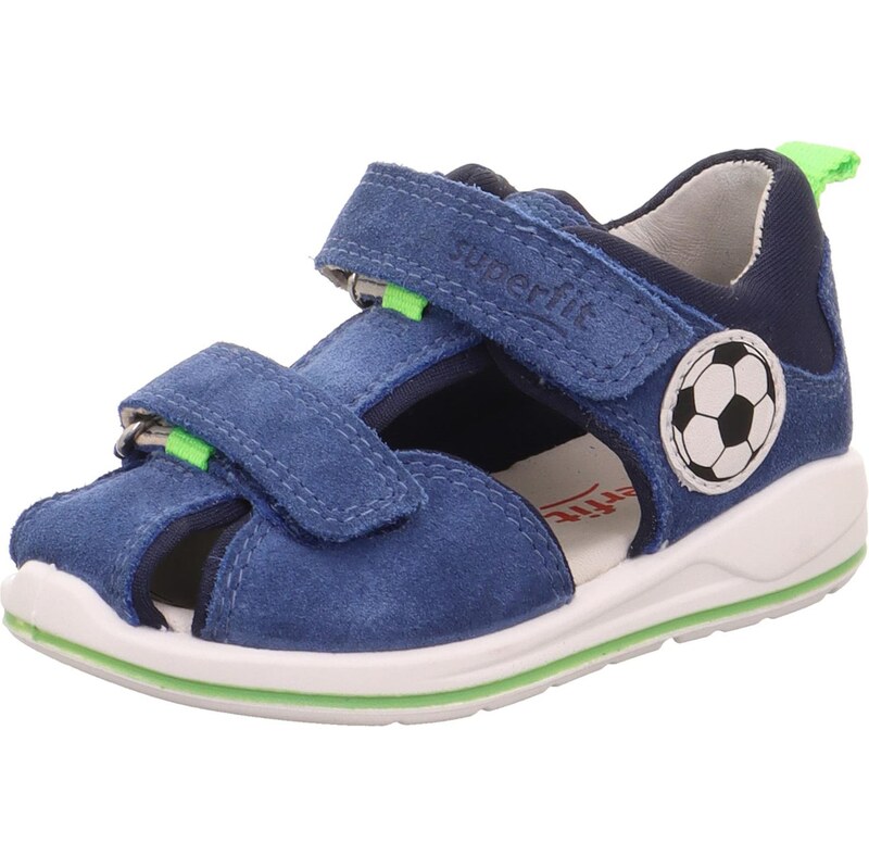 SUPERFIT Otvorená obuv BOOMERANG tmavomodrá / čierna / biela 63448850