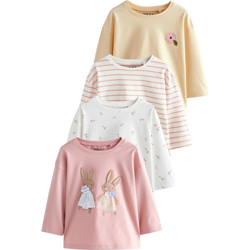 Next Tričko žltá / pitaya / biela 64512828