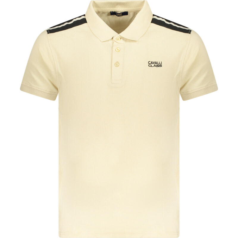 Pánske béžové polo tričko Cavalli Class 64705225