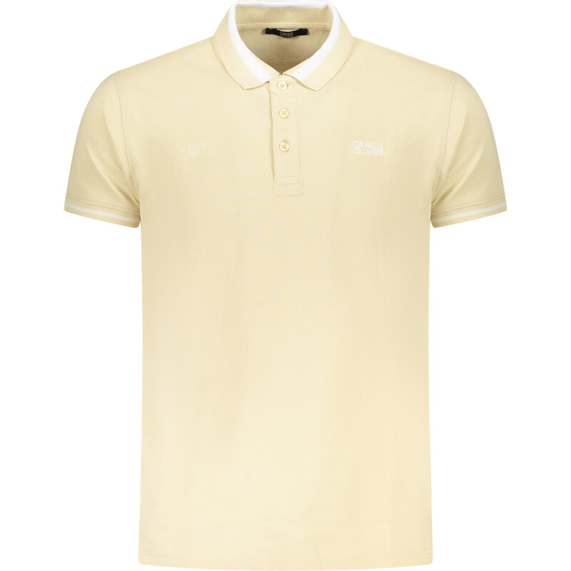 Pánske béžové polo tričko Cavalli Class 64703913